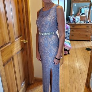 Deb size 5 periwinkle gown